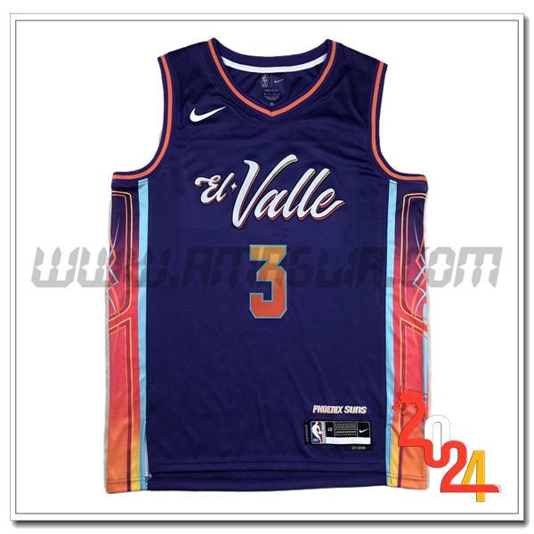 Maglia Phoenix Suns (BEAL #3) 2023/24 viola/Arancia