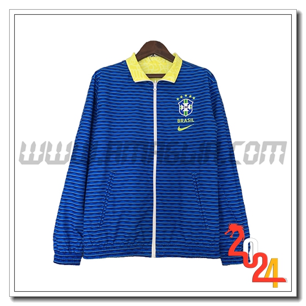 Giacca A Vento Brasile Blu 2023 2024