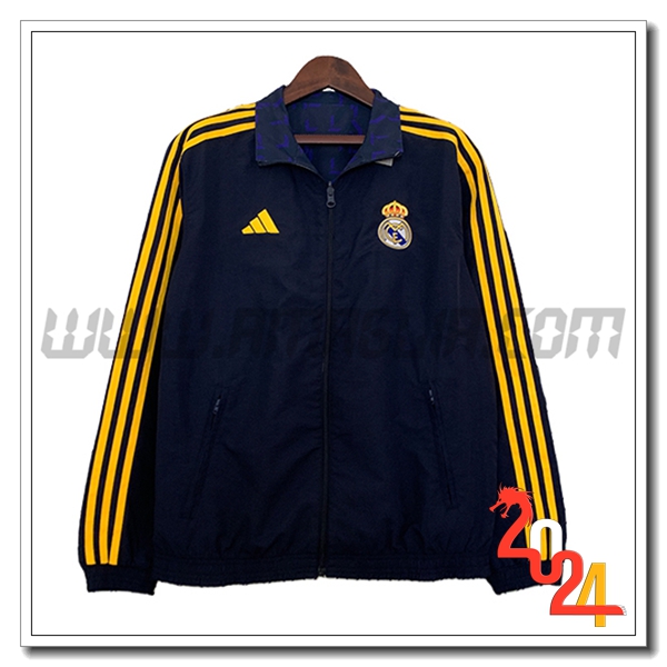 Giacca A Vento Real Madrid Nero/Giallo 2023 2024