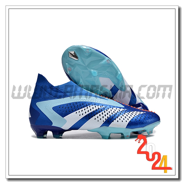 Adidas Scarpe Da Calcio PREDATOR ACCURACY+ FG BOOTS Blu/Bianco