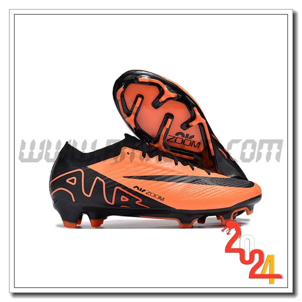 Nike Scarpe Da Calcio AIR Zoom Mercurial Vapor 15 Elite XXV FG NU Nero/Arancia