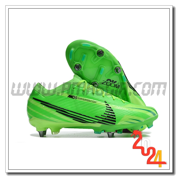 Nike Scarpe Da Calcio Air Zoom Mercurial Vapor XV Elite SG Verde/Nero -02