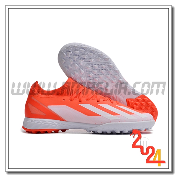 Adidas Scarpe Da Calcio X CRAZYFAST.3 TF BOOTS Arancia/Bianco