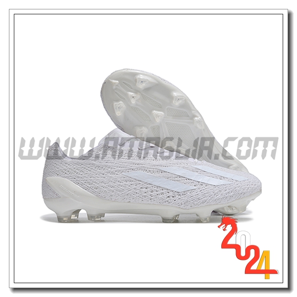 Adidas Scarpe Da Calcio CRAZYFAST STRUNG+ FG BOOTS Bianco