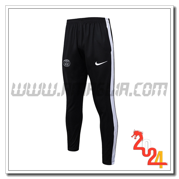 Pantaloni Da Allenamento PSG Nero/Bianco 2023 2024