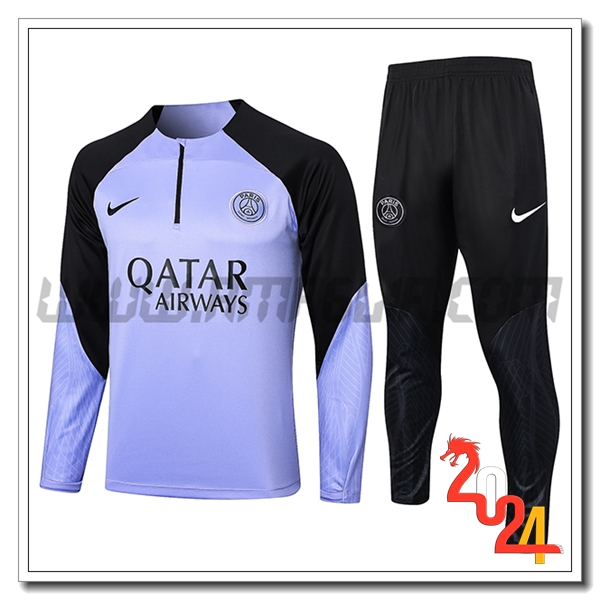 Tuta Allenamento PSG viola/Nero 2023 2024