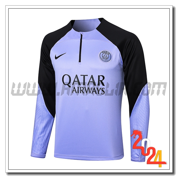 Felpa Allenamento PSG viola/Nero 2023 2024