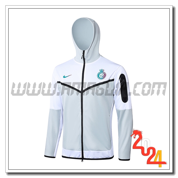 Giacca Con Cappuccio Riyadh Grigio/Bianco/Nero 2023 2024