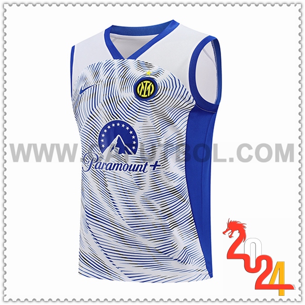 Canotta Allenamento Inter Milan Bianco/Blu 2024 2025