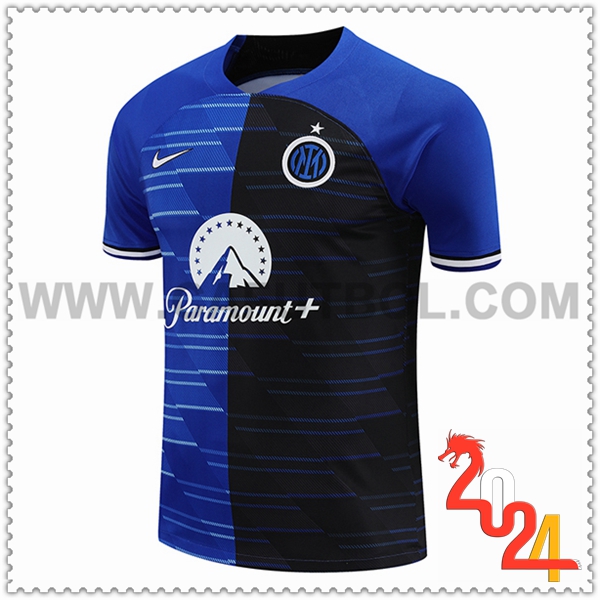 T Shirt Allenamento Inter Milan Blu/Nero 2024 2025