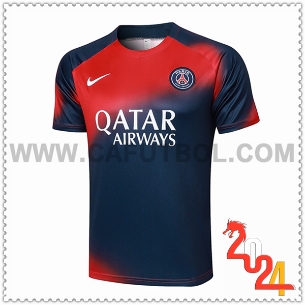 T Shirt Allenamento PSG Blu/Rosso 2024 2025