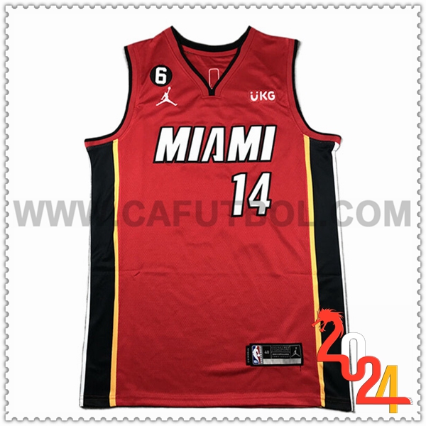 Maglia Miami Heat (HERRO #14) 2024/25 Rosso/Nero