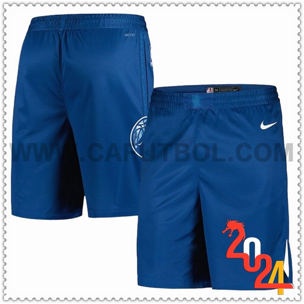 Pantaloncini NBA Minnesota Timberwolves 2024/25 Blu -02
