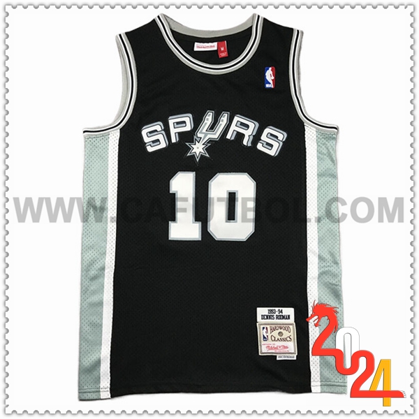 Maglia San Antonio Spurs (ROOMAN #10) 2024/25 Nero/Bianco/Verde
