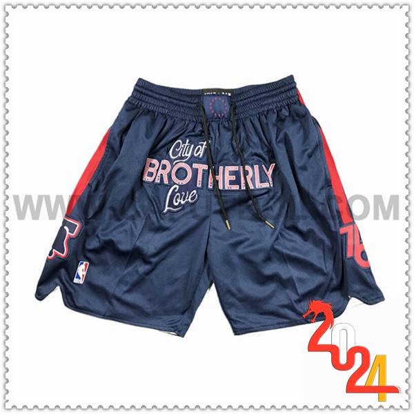 Pantaloncini NBA Philadelphia 76ers 2024/25 Blu/Rosso