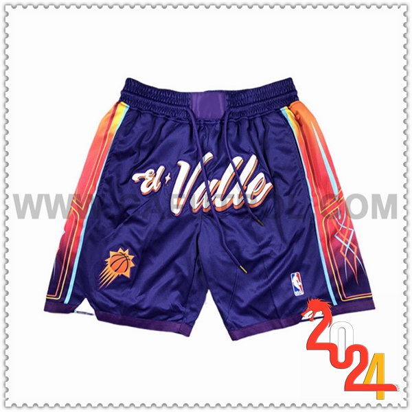 Pantaloncini NBA Phoenix Suns 2024/25 viola/Arancia