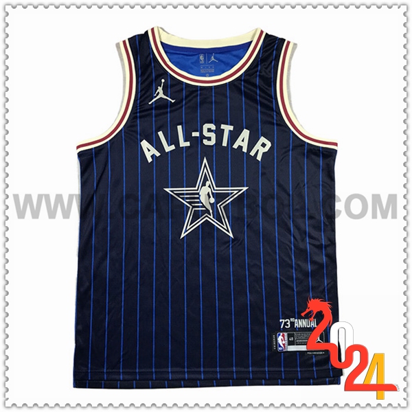 Maglia American All-Star (LILLARD #0) 2024/25 blu navy