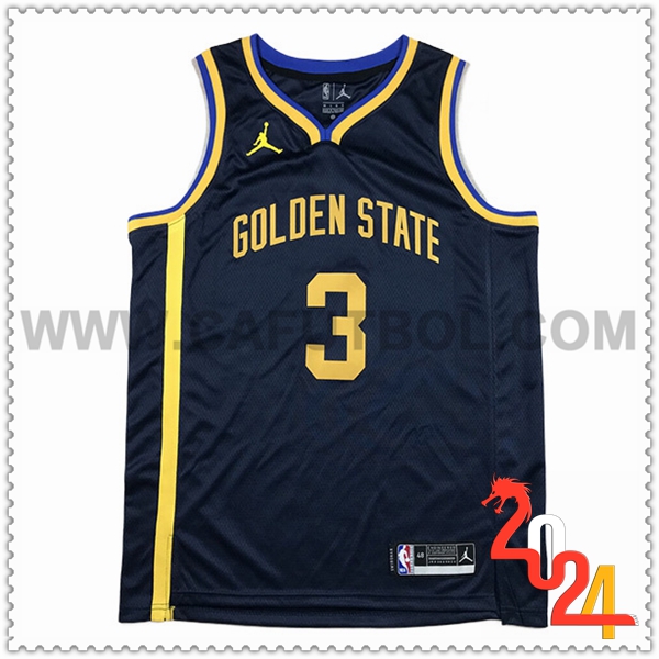 Maglia Golden State Warriors (PAUL #3) 2024/25 Blu Scuro