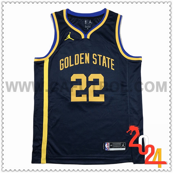 Maglia Golden State Warriors (WIGGINS #22) 2024/25 Blu Scuro