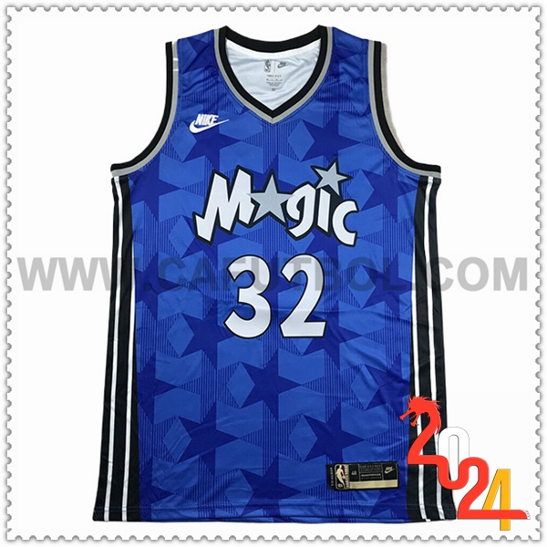 Maglia Orlando Magic (O'NEAL #32) 2024/25 Blu/Nero/Bianco