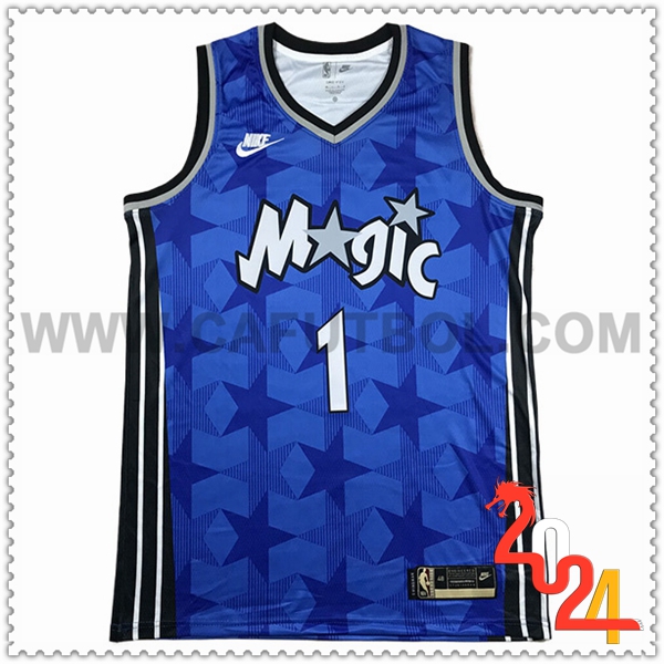 Maglia Orlando Magic (McGRADY #1) 2024/25 Blu/Nero/Bianco