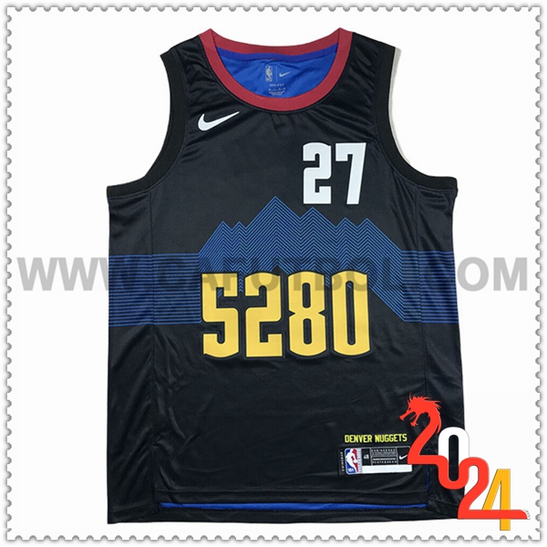 Maglia Denver Nuggets (MURRAY #27) 2024/25 Nero/Blu
