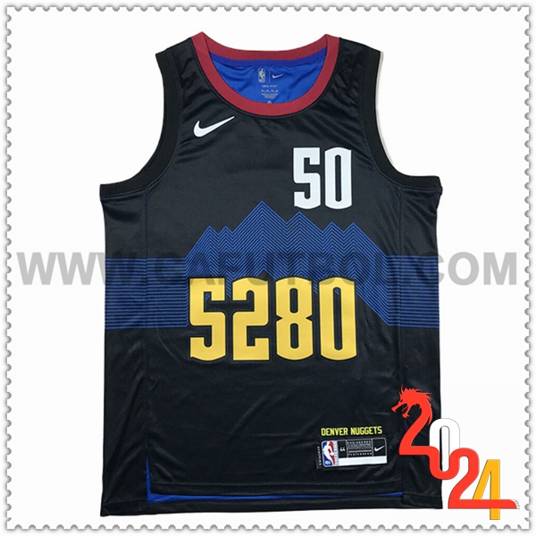 Maglia Denver Nuggets (GORDON #50) 2024/25 Nero/Blu