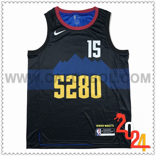 Maglia Denver Nuggets (JOKIĆ #15) 2024/25 Nero/Blu