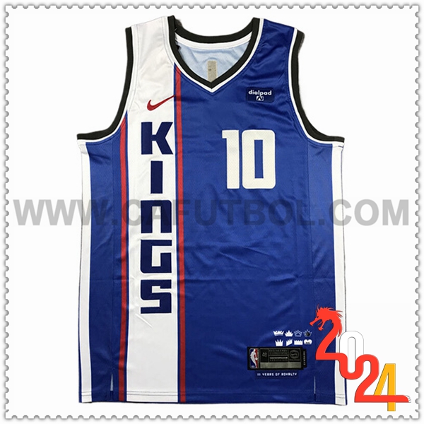 Maglia Sacramento Kings (SABONIS #10) 2024/25 Blu/Bianco