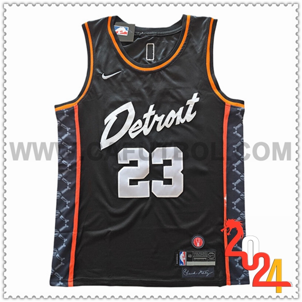 Maglia Detroit Pistons (IVEY #23) 2024/25 Nero