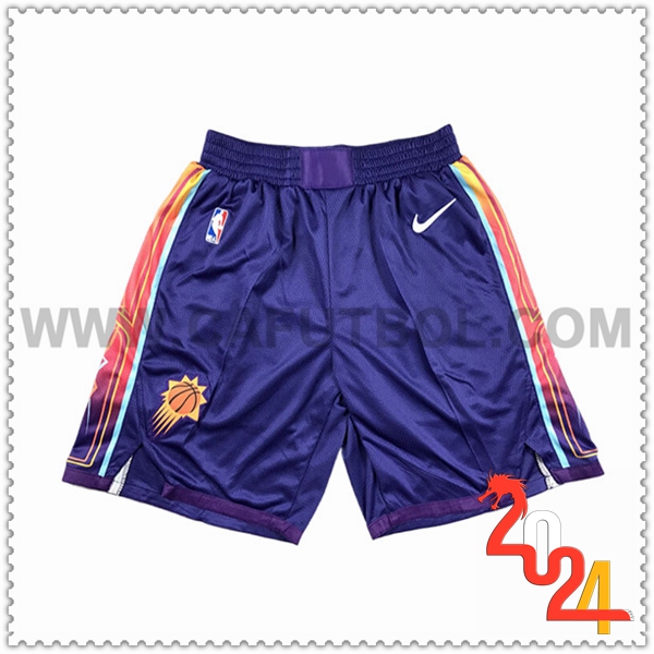 Pantaloncini NBA Phoenix Suns 2024/25 viola/Arancia -02