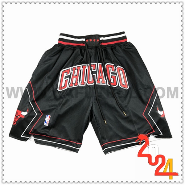Pantaloncini NBA Chicago Bulls 2024/25 Nero/Rosso/Bianco -02