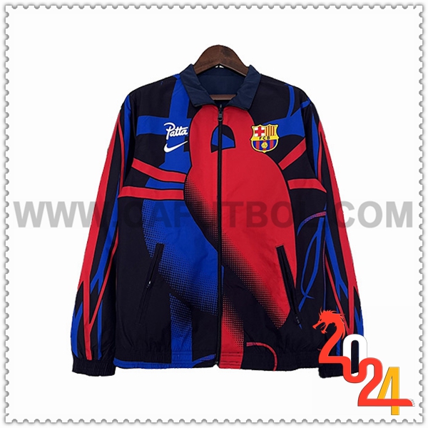 Giacca A Vento FC Barcellona Nero/Blu/Rosso 2023 2024