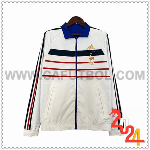 Giacca A Vento Francia Bianco/Rosso/Nero 2024 2025