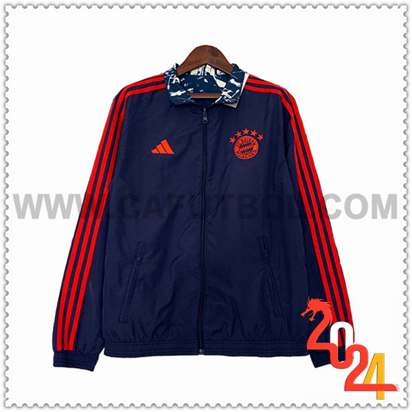 Giacca A Vento Bayern Monaco Blu/Rosso 2023 2024
