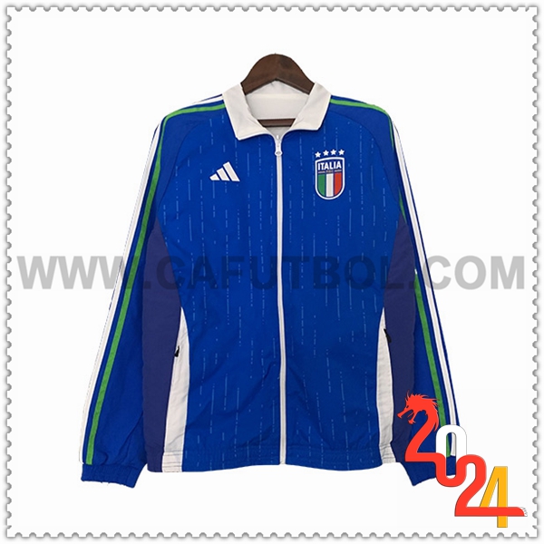 Giacca A Vento Italia Blu/Bianco/Verde 2023 2024