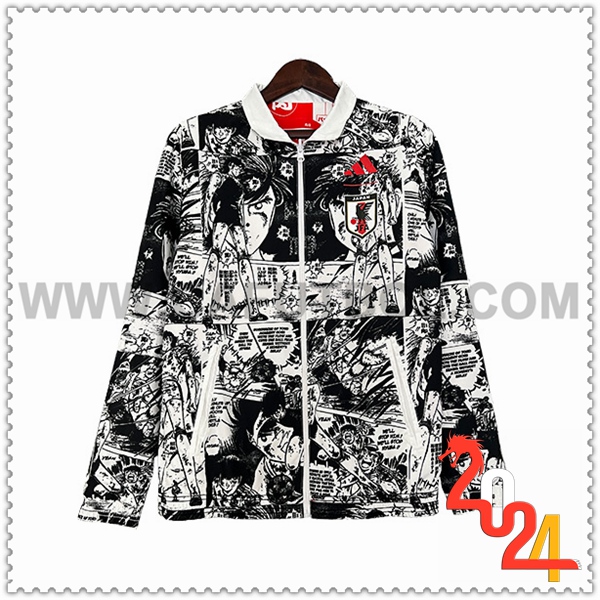 Giacca A Vento Giappone Bianco/Nero 2023 2024