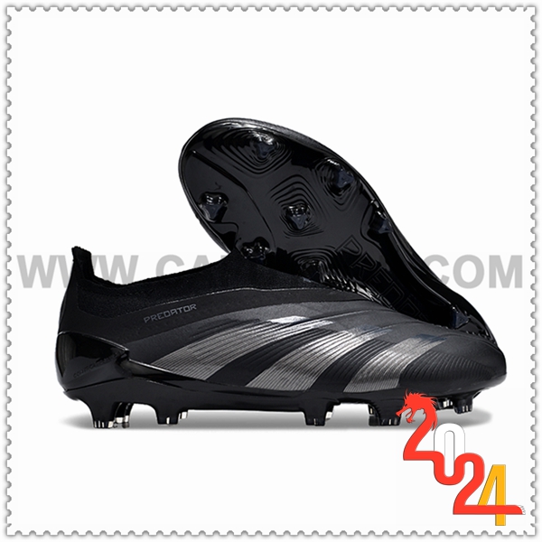 Adidas Scarpe Da Calcio PREDATOR ELITE LACELESS BOOTS FG Nero