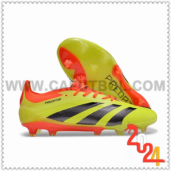 Adidas Scarpe Da Calcio Predator Elite FG Nero/Verde/Arancia