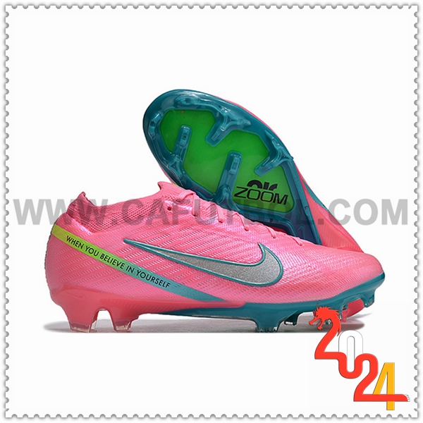 Nike Scarpe Da Calcio AIR Zoom Mercurial Vapor 15 Elite XXV FG Rosa/Blu
