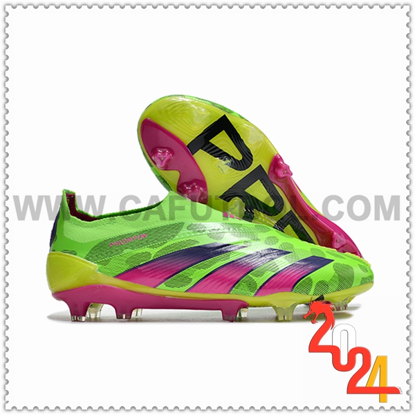 Adidas Scarpe Da Calcio PREDATOR ELITE LACELESS BOOTS FG Verde/viola