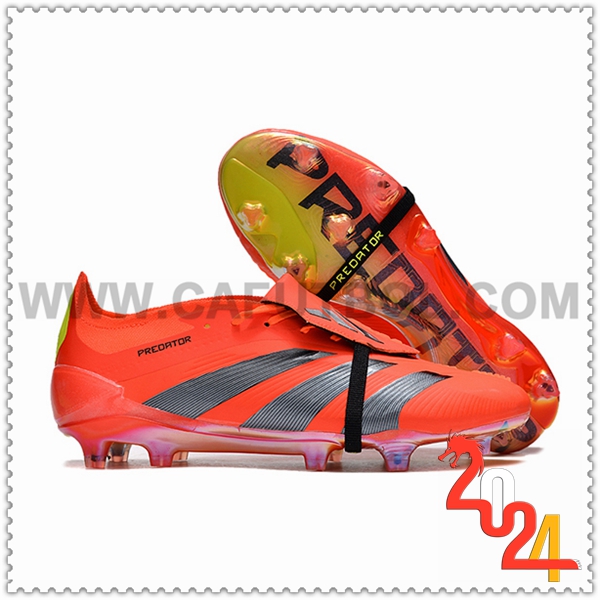 Adidas Scarpe Da Calcio Predator Elite Tongue FG Grigio/Arancia