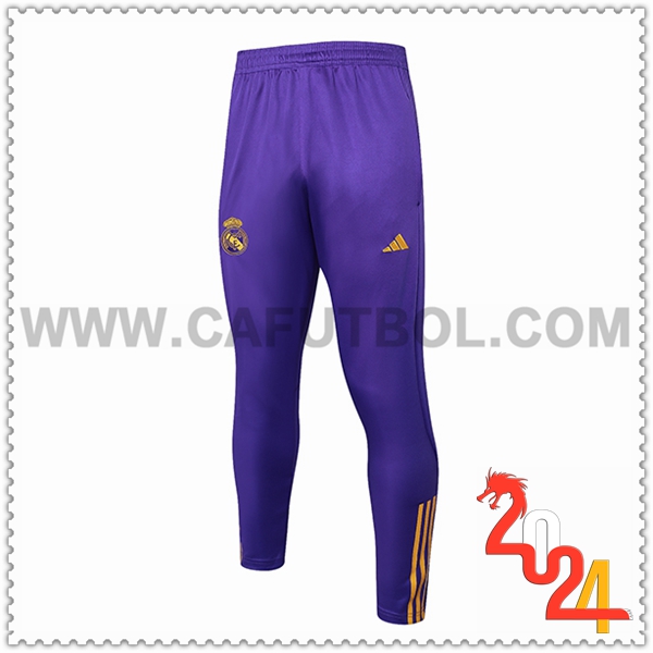 Pantaloni Allenamento Real Madrid viola/Giallo 2024 2025