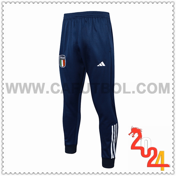 Pantaloni Allenamento Italia Blu Scuro 2024 2025