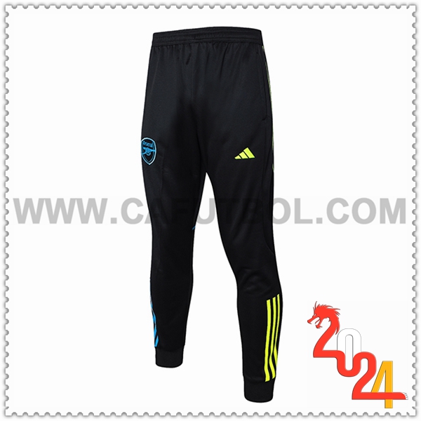 Pantaloni Allenamento Arsenal Nero/Blu/Giallo 2024 2025