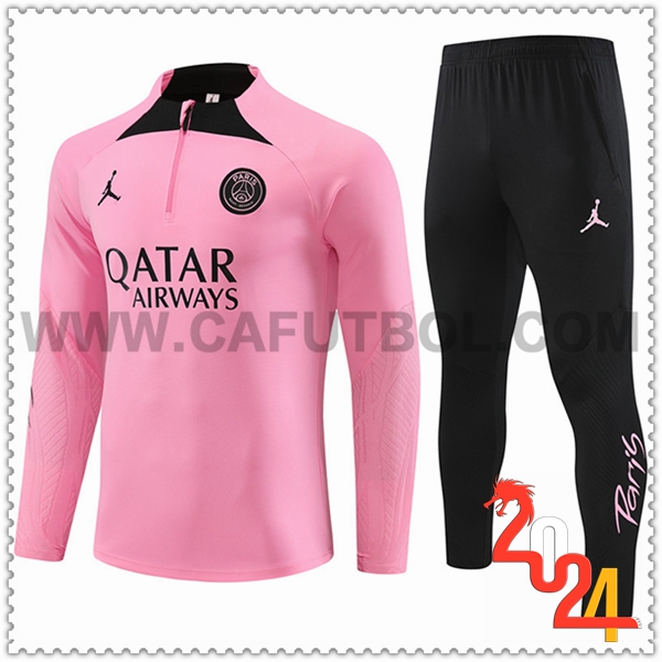 Tuta Allenamento Jordan PSG Rosa/Nero 2024 2025