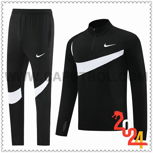 Tuta Allenamento Nike Nero/Bianco 2024 2025