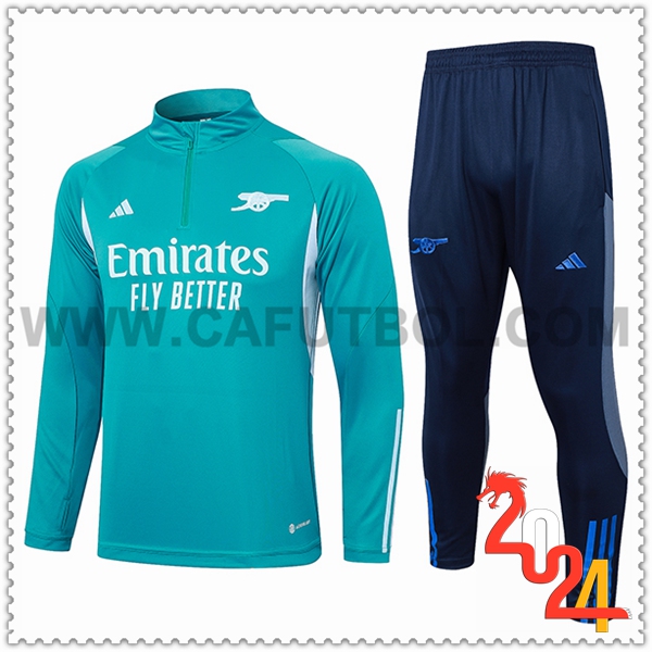 Tuta Allenamento Arsenal Verde/Blu 2024 2025