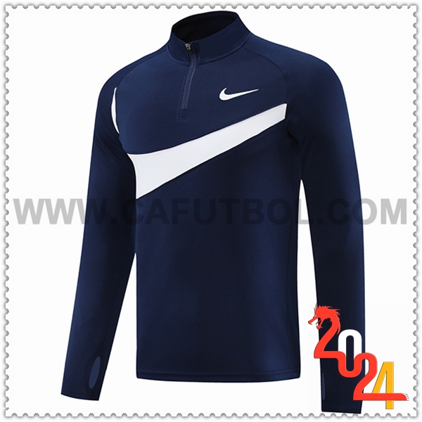 Felpa Allenamento Nike Blu/Bianco 2024 2025