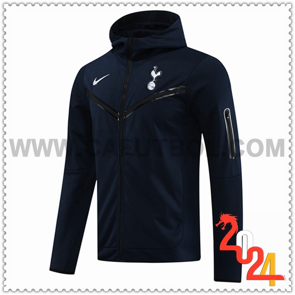Giacca Con Cappuccio Tottenham Hotspur Nero 2024 2025